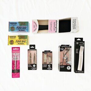 Detangling Hairbrush Pumi Bar Japonesque Slant & Point Tweezers Extreme Curler